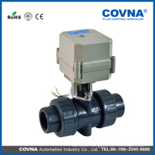 Plastic electric water pressure regulator valve pvc electric actuator ball valve with CE certificate